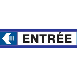 Panneau ENTREE FLECHE A GAUCHE D-SIGN Taliaplast 630609 | 630609