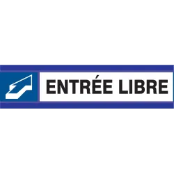 Panneau ENTREE LIBRE D-SIGN 180X45 Taliaplast 630610 | 630610