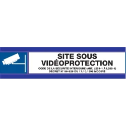 Panneau ESPACE SURVEILLE D-SIGN 180X45 Taliaplast 630637 | 630637
