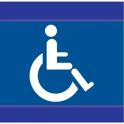 Panneau HANDICAPES D-SIGN 100x100 Taliaplast 637614 | 637614