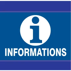 Panneau INFORMATIONS D-SIGN 100x100 Taliaplast 637615 | 637615