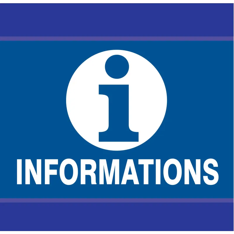 Panneau INFORMATIONS D-SIGN 100x100 Taliaplast 637615 | 637615 Panneau INFORMATIONS D-SIGN 100x100 Taliaplast 637615 | 637615