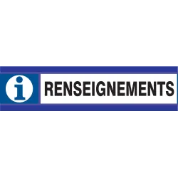 Panneau RENSEIGNEMENTS D-SIGN 180X45 Taliaplast 630620 | 630620