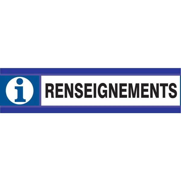 Panneau RENSEIGNEMENTS D-SIGN 180X45 Taliaplast 630620 | 630620 Panneau RENSEIGNEMENTS D-SIGN 180X45 Taliaplast 630620 | 630620