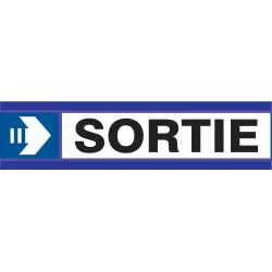 Panneau SORTIE FLECHE A DROITE D-SIGN Taliaplast 630627 | 630627