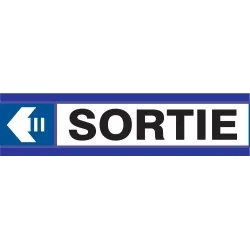 Panneau SORTIE FLECHE A GAUCHE D-SIGN Taliaplast 630628 | 630628