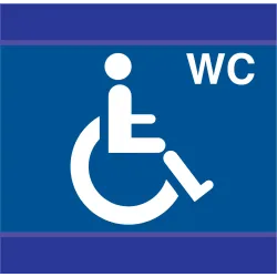 Panneau TOILETTES HANDICAPES D-SIGN 10 Taliaplast 637634 | 637634