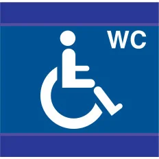 Panneau TOILETTES HANDICAPES D-SIGN 10 Taliaplast 637634 | 637634