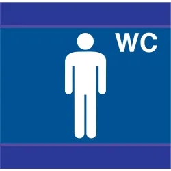 Panneau TOILETTES HOMMES D-SIGN 100X10 Taliaplast 637635 | 637635