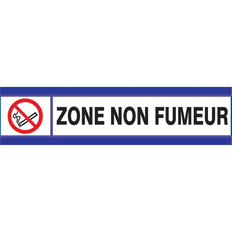 Panneau ZONE NON FUMEURS D-SIGN 180X45 Taliaplast 630639 | 630639