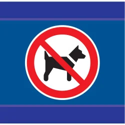 Panneau INTERDIT AUX CHIENS D-SIGN 100 Taliaplast 637205 | 637205