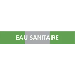 Panneau EAU SANITAIRE 312x52mm (10 ADH Taliaplast 730193 | 730193