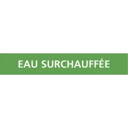 Panneau EAU SURCHAUFFÉE 312x52mm (10 A Taliaplast 730196 | 730196