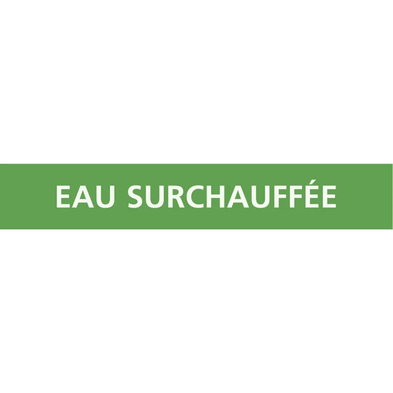 Panneau EAU SURCHAUFFÉE 312x52mm (10 A Taliaplast 730196 | 730196