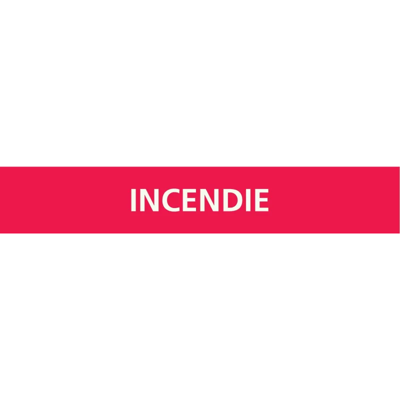 Panneau INCENDIE 312X52 MARQUAGE TUYAU Taliaplast 730401 | 730401 Panneau INCENDIE 312X52 MARQUAGE TUYAU Taliaplast 730401 | 730401