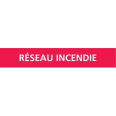 Panneau RESEAU INCENDIE 312X52 MARQUAG Taliaplast 730407 | 730407