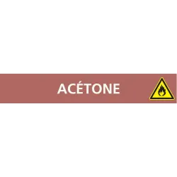 Panneau ACETONE 312X52 MARQUAGE TUYAUT Taliaplast 730602 | 730602