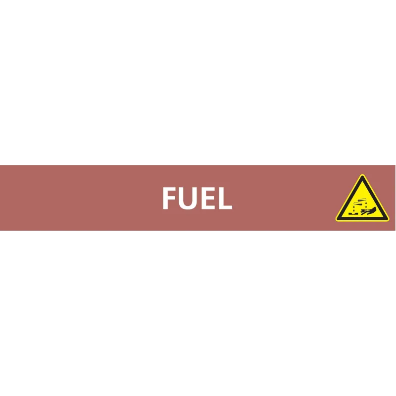 Panneau FUEL 312X52 MARQUAGE TUYAUTERI Taliaplast 730616 | 730616 Panneau FUEL 312X52 MARQUAGE TUYAUTERI Taliaplast 730616 | 730616