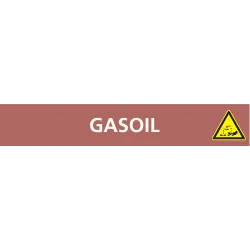 Panneau GASOIL 312X52 MARQUAGE TUYAUTE Taliaplast 730622 | 730622