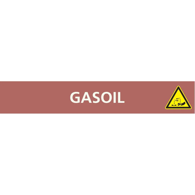Panneau GASOIL 312X52 MARQUAGE TUYAUTE Taliaplast 730622 | 730622 Panneau GASOIL 312X52 MARQUAGE TUYAUTE Taliaplast 730622 | 730622