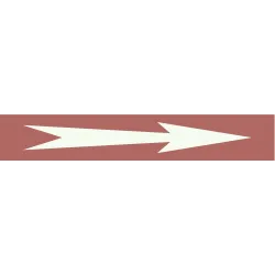 Panneau FLECHE 312X52 MARQUAGE TUYAUTE Taliaplast 730637 | 730637