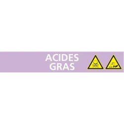 Panneau ACIDE GRAS 312X52 MARQUAGE TUY Taliaplast 730710 | 730710
