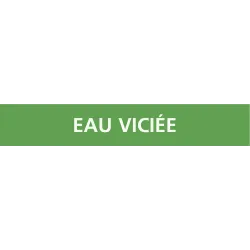 Panneau EAU VICIÉE 312x52mm (10 ADHESI Taliaplast 730802 | 730802