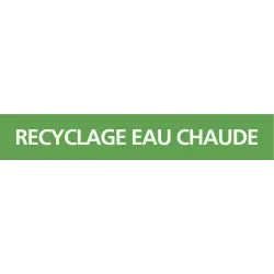 Panneau RECYCLAGE EAU CHAUDE 312x52mm Taliaplast 730805 | 730805