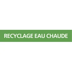 Panneau RECYCLAGE EAU CHAUDE 312x52mm Taliaplast 730805 | 730805