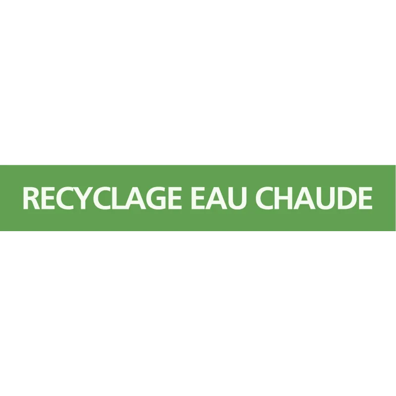 Panneau RECYCLAGE EAU CHAUDE 312x52mm Taliaplast 730805 | 730805 Panneau RECYCLAGE EAU CHAUDE 312x52mm Taliaplast 730805 | 730805