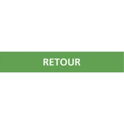 Panneau RETOUR 312x52mm (10 ADHESIFS P Taliaplast 730807 | 730807