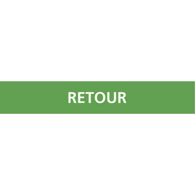 Panneau RETOUR 312x52mm (10 ADHESIFS P Taliaplast 730807 | 730807 Panneau RETOUR 312x52mm (10 ADHESIFS P Taliaplast 730807 | 730807