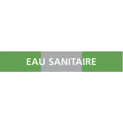 Panneau EAU SANITAIRE 222x37mm (20 ADH Taliaplast 731193 | 731193
