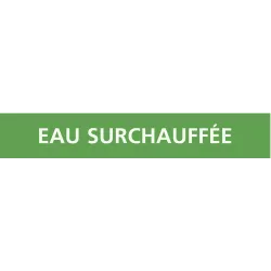 Panneau EAU SURCHAUFFÉE 222x37mm (20 A Taliaplast 731196 | 731196