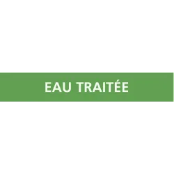 Panneau EAU TRAITEE 222X37 MARQUAGE TU Taliaplast 731198 | 731198