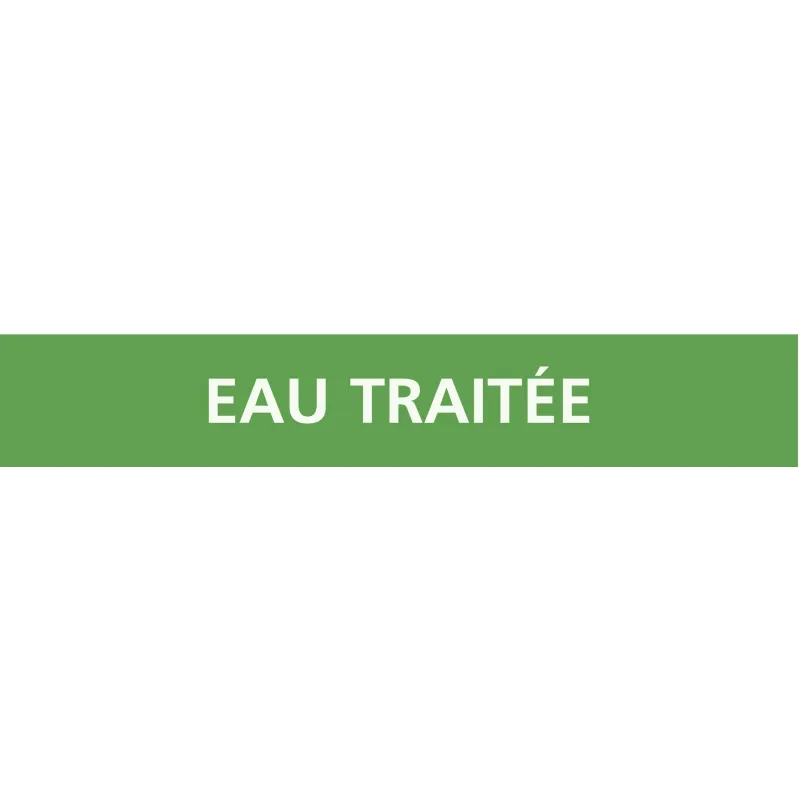 Panneau EAU TRAITEE 222X37 MARQUAGE TU Taliaplast 731198 | 731198 Panneau EAU TRAITEE 222X37 MARQUAGE TU Taliaplast 731198 | 731198