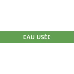 Panneau EAU USEE 222X37 MARQUAGE TUYAU Taliaplast 731199 | 731199
