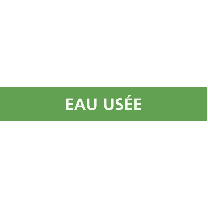 Panneau EAU USEE 222X37 MARQUAGE TUYAU Taliaplast 731199 | 731199