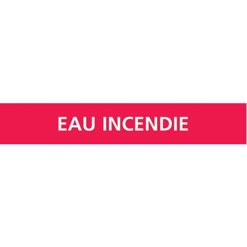Panneau EAU INCENDIE 222X37 MARQUAGE T Taliaplast 731402 | 731402