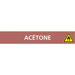Panneau ACETONE 222X37 MARQUAGE TUYAUT Taliaplast 731602 | 731602