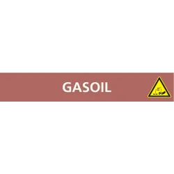 Panneau GASOIL 222X37 MARQUAGE TUYAUTE Taliaplast 731622 | 731622