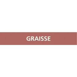 Panneau GRAISSE 222X37 MARQUAGE TUYAUT Taliaplast 731624 | 731624