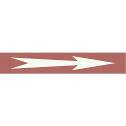 Panneau FLECHE 222X37 MARQUAGE TUYAUTE Taliaplast 731637 | 731637