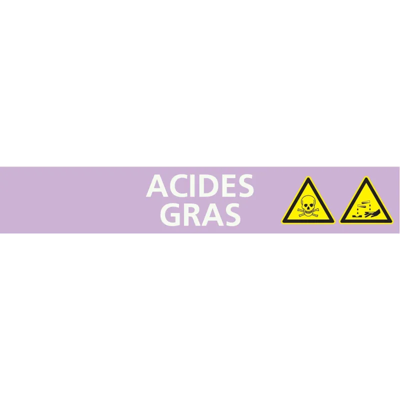 Panneau ACIDE GRAS 222X37 MARQUAGE TUY Taliaplast 731710 | 731710 Panneau ACIDE GRAS 222X37 MARQUAGE TUY Taliaplast 731710 | 731710