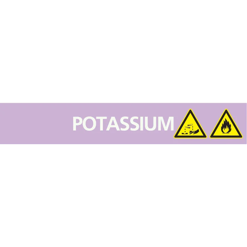 Panneau POTASSIUM 222X37 MARQUAGE TUYA Taliaplast 731732 | 731732