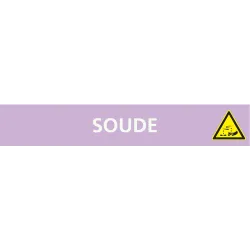 Panneau SOUDE 222X37 MARQUAGE TUYAUTER Taliaplast 731734 | 731734