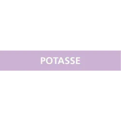 Panneau POTASSE 222X37 MARQUAGE TUYAUT Taliaplast 731741 | 731741