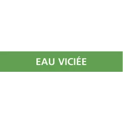 Panneau EAU VICIÉE 222x37mm (20 ADHESI Taliaplast 731802 | 731802