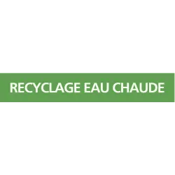 Panneau RECYCLAGE EAU CHAUDE 222x37mm Taliaplast 731805 | 731805