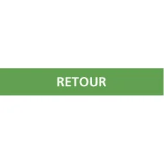 Panneau RETOUR 222x37mm (20 ADHESIFS P Taliaplast 731807 | 731807